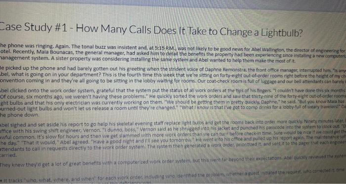 -ase Study \#1 - How Many Calls Does it Take to