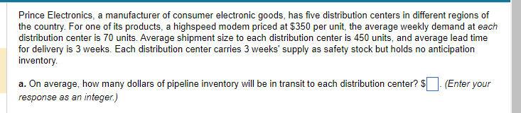 Prince Electronics, a manufacturer of consumer