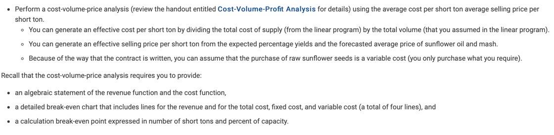 PLs do CVP analysis on excel and explain each