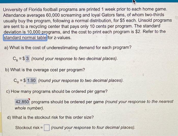please solve D University of Florida football