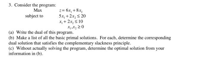 3. Consider the program:
