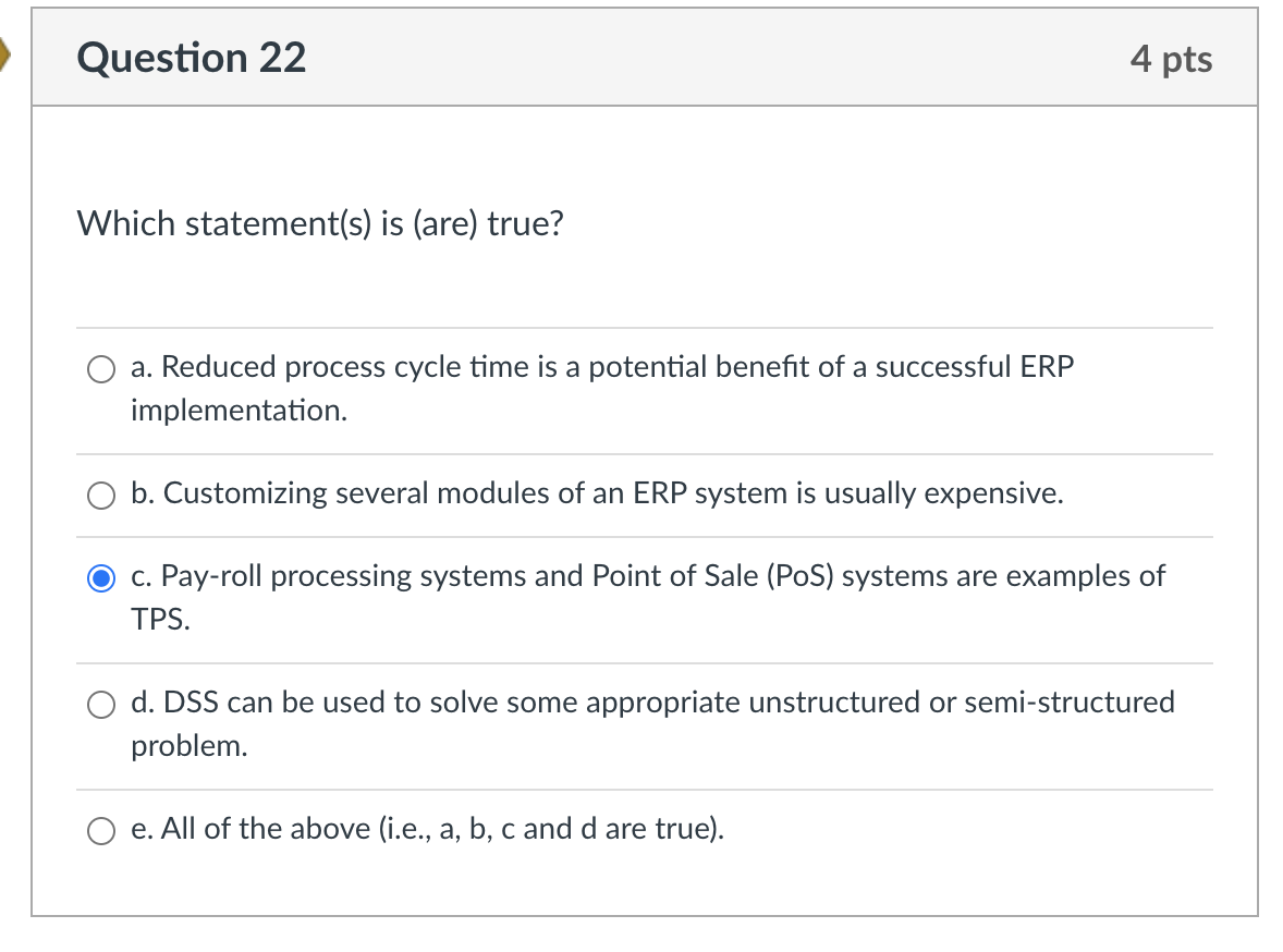 The probability distributions typically