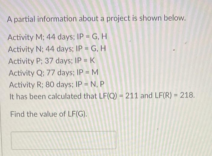 The network diagram of project EXO40 is shown