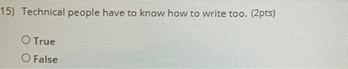 15) Technical people have to know how to write