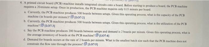 4. A printed circuit board (PCB) machine installs