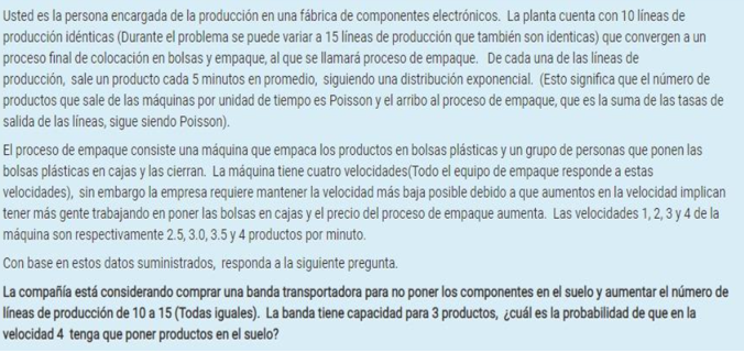 You are the person in charge of production in an