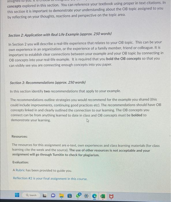 SUBJECT- ORGANIZATIONAL BEHAVIOUR TOPIC WRITE