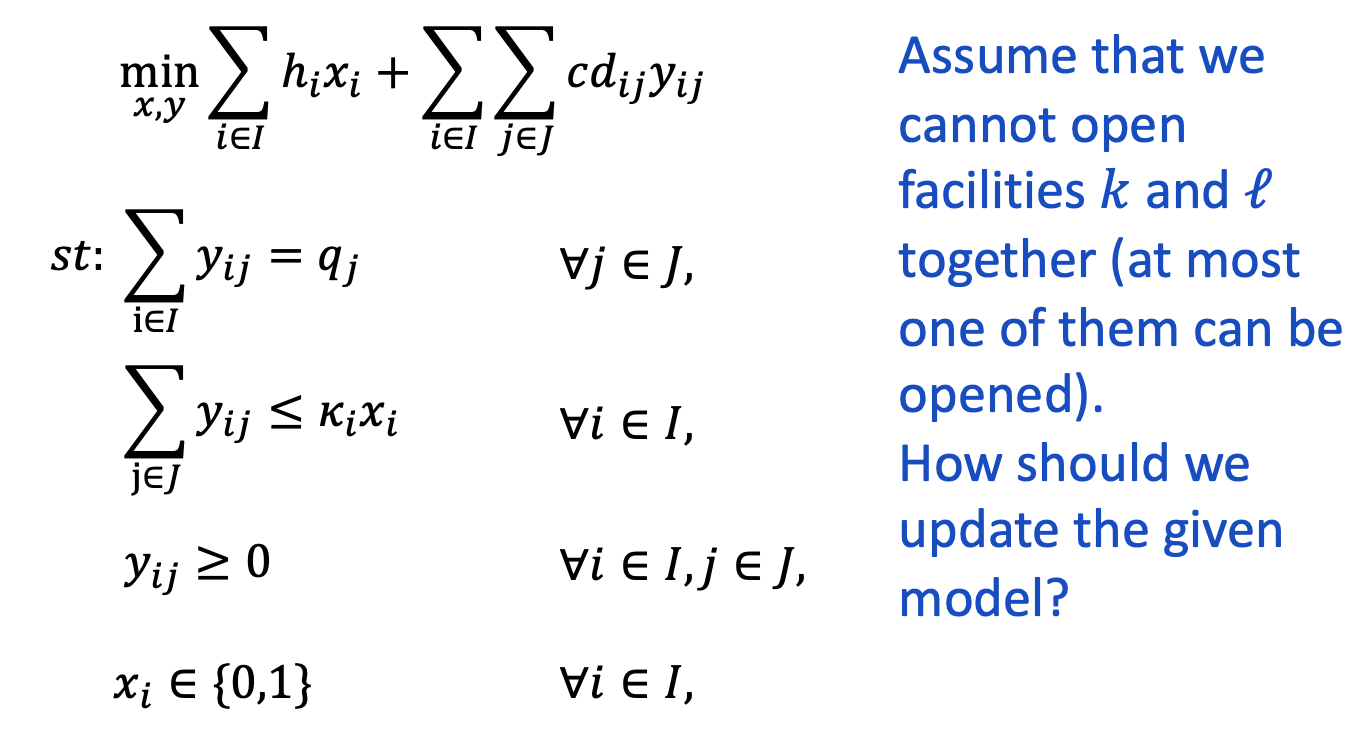 minx,yiIhixi+iIjJcdijyijst:iIyij=qjjJyijixiyij0Ass
