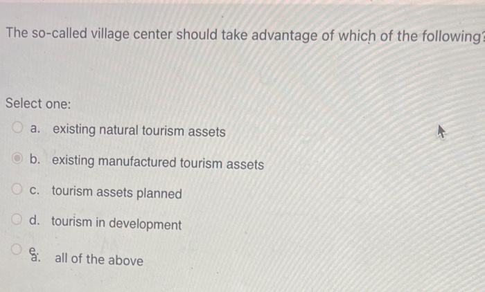 The so-called village center should take