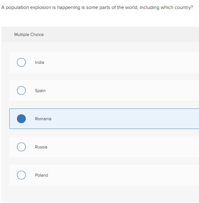 A population explosion is happening is some parts