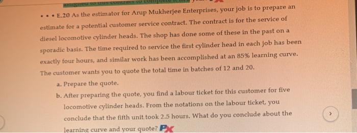 ... E.20 As the estimator for Arup Mukherjee