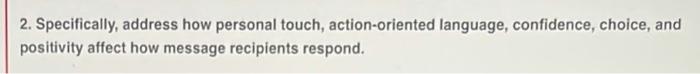 answer 1 and 2 in complete sentences 1. Explain