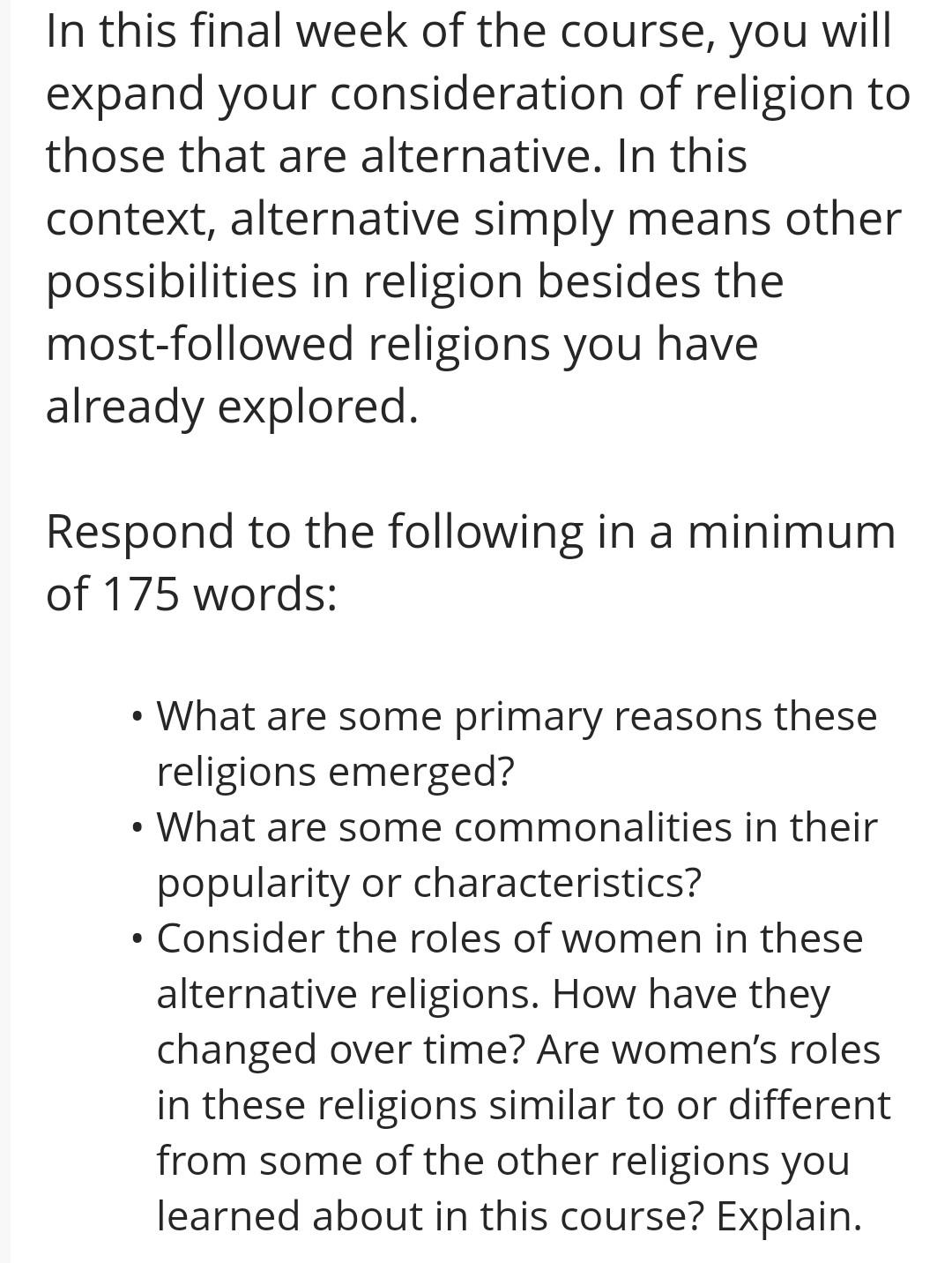 In this final week of the course, you will expand