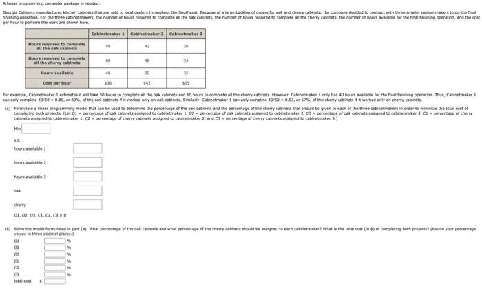 A ligar programming computer package is needed