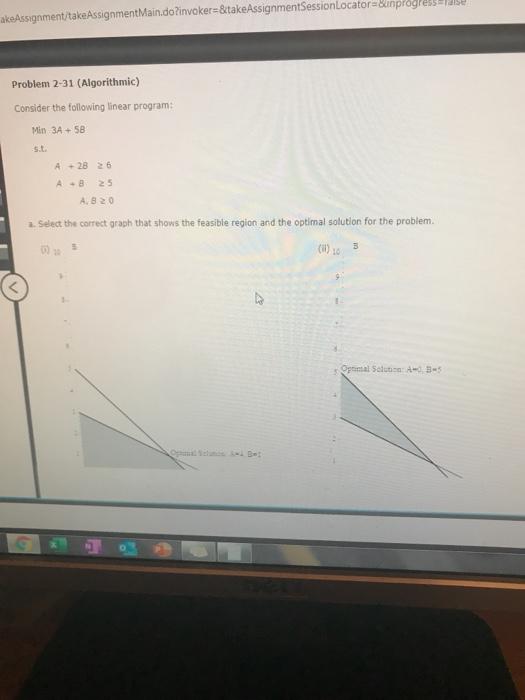 (iii) optimal solution a-4 b-1 iv optimal
