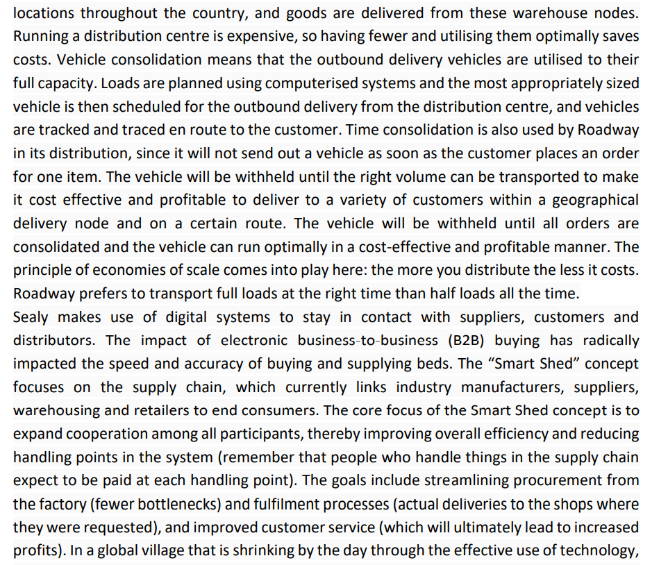 logistics function more cost effectively than