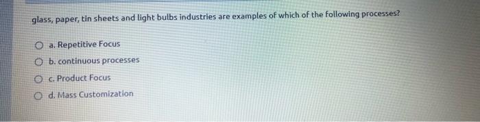 production management glass, paper, tin sheets