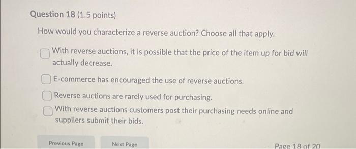 How would you characterize a reverse auction?