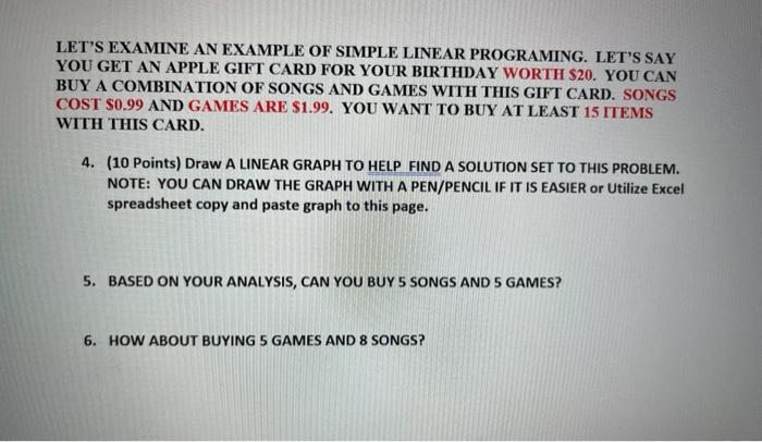 all steps please LET'S EXAMINE AN EXAMPLE OF