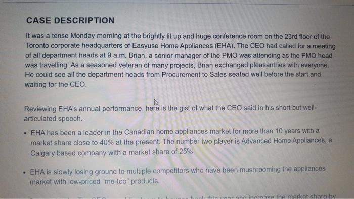 talk about stakeholders on the basis of case