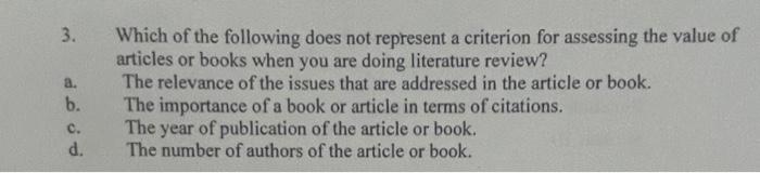 3. Which of the following does not represent a