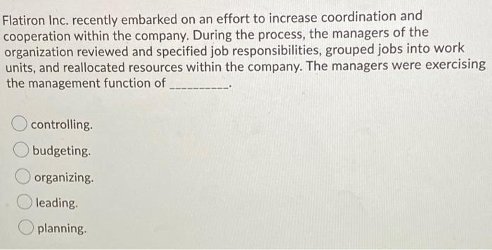 Throughout history, most managers operated on a