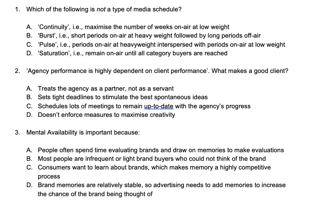 1. Which of the following is not a type of media