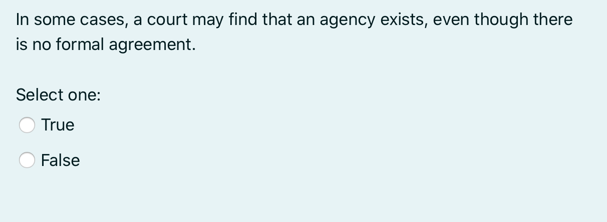 In some cases, a court may find that an agency