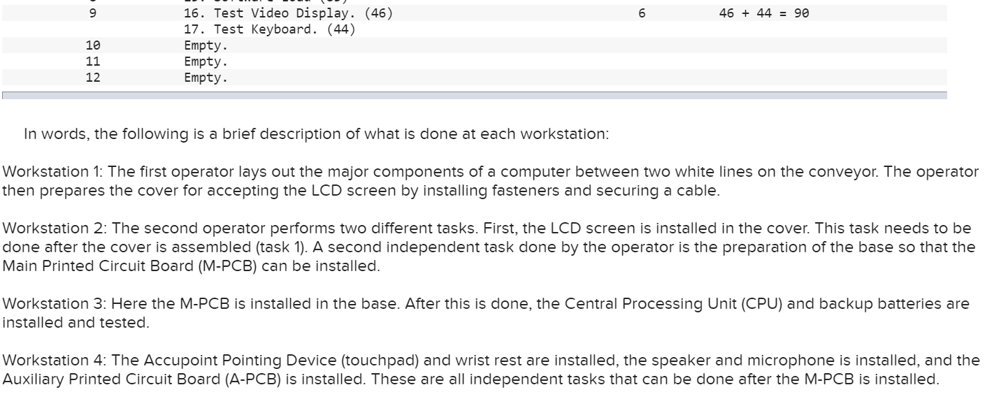 Toshiba's Notebook Computer Assembly Line