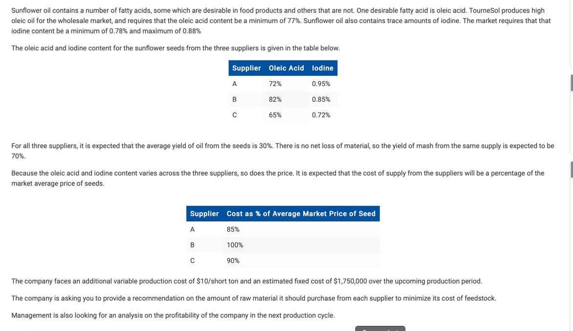 Pls do linear programming on excel and explain