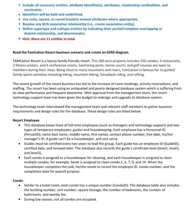 Include all necessary entities, attribute