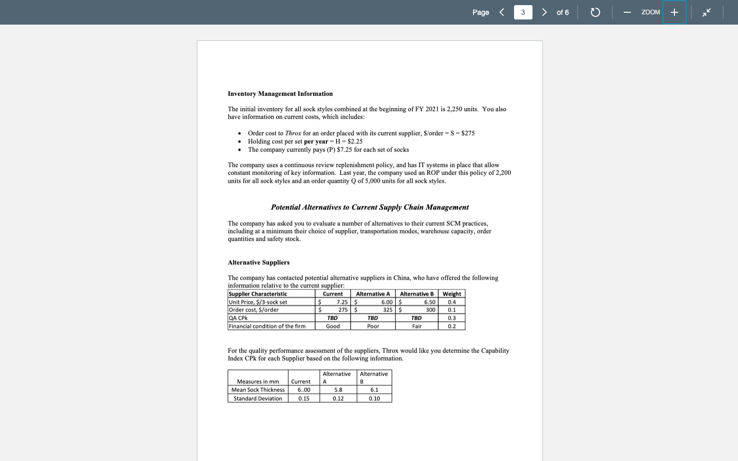 help please Final Project Assignment SCM 301