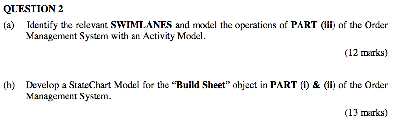 Study the Order Management System cases study