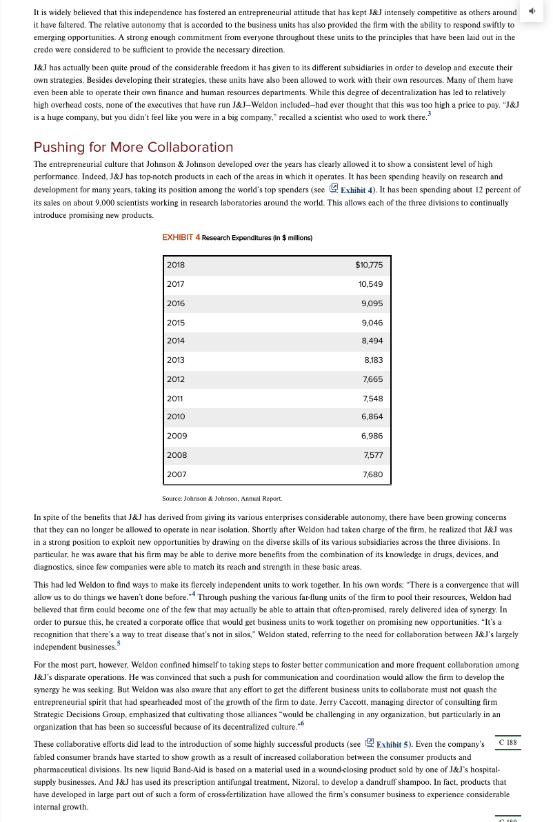 2. Actions: In what ways has J&J pursued a value