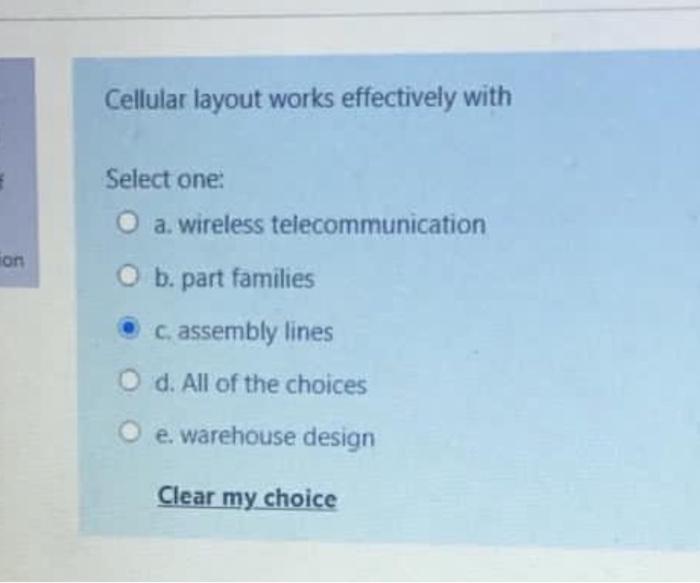 Cellular layout works effectively with Select