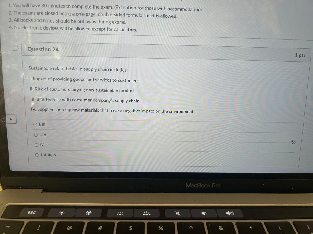 1. You will have 80 minutes to complete the exam.