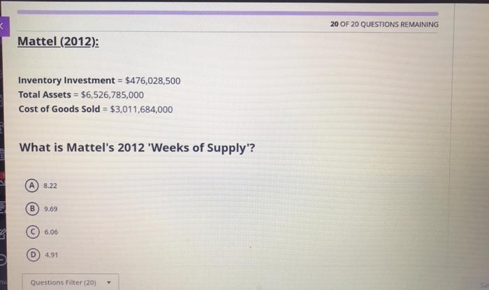 Answer these pleaseeee <3 Cost of goods sold