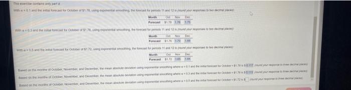 Month January February March April May June Price
