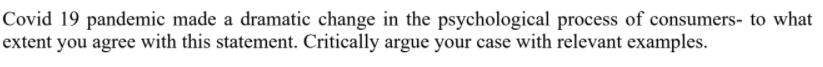 answer would be 400+ words Covid 19 pandemic made