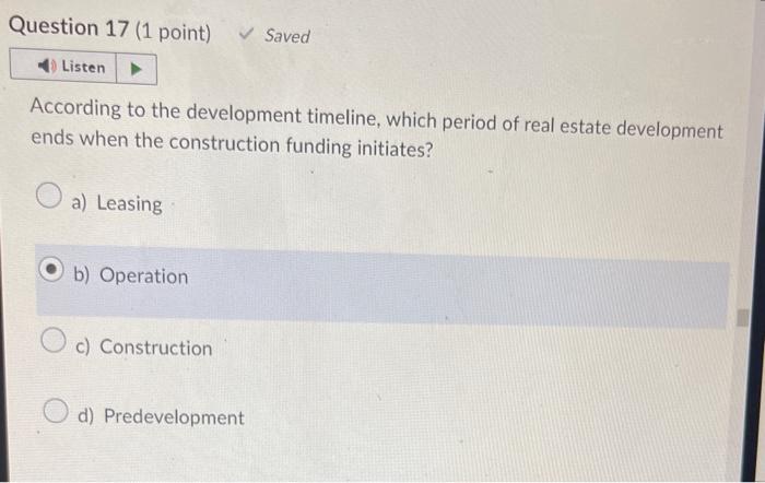 According to the development timeline, which