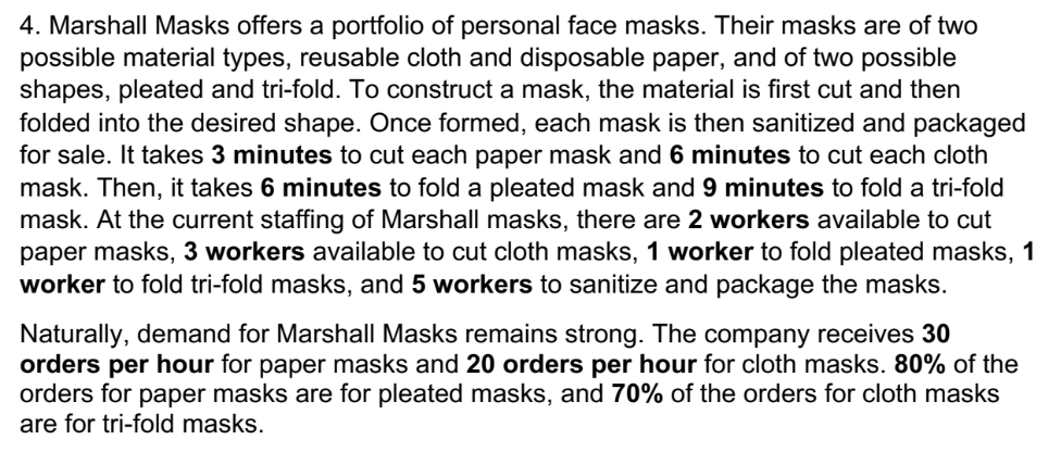 What is the capacity of MarshallMasks as a whole?