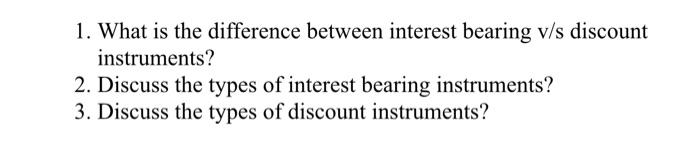 1. What is the difference between interest