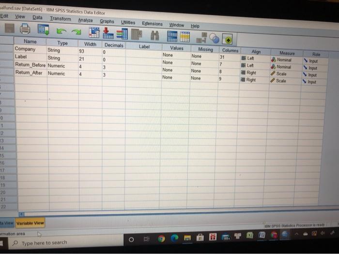 clusions? 2. An analyst at an investment firm