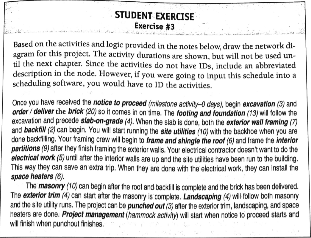 STUDENT EXERCISE Exercise #3 Based on the