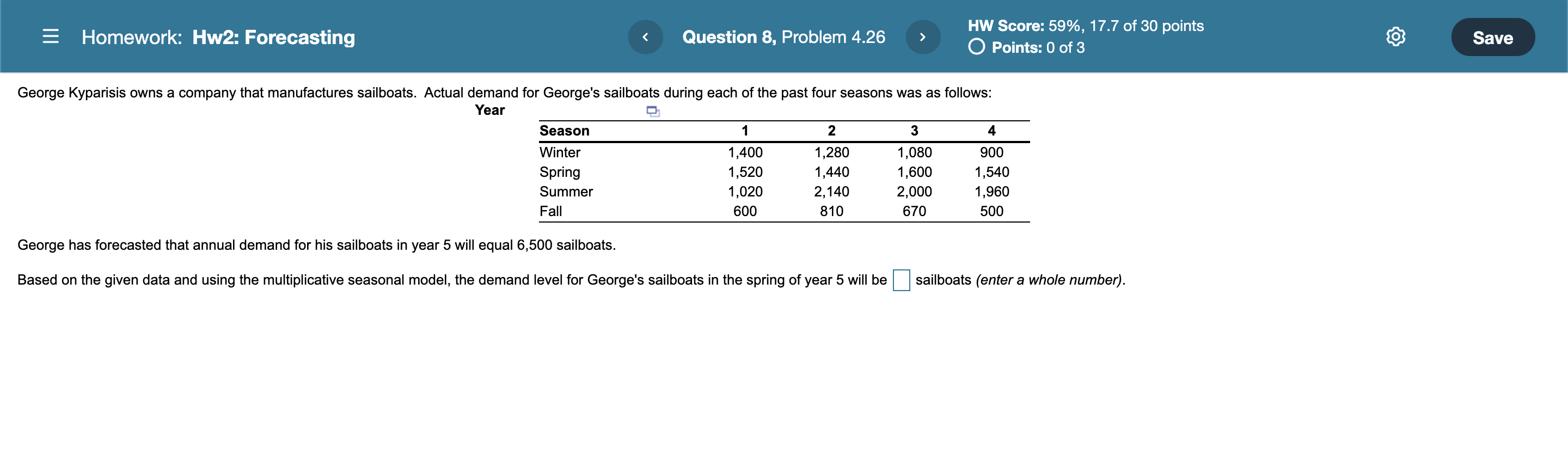 III Homework: Hw2: Forecasting Question 8,