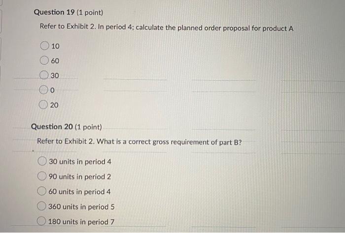 Exhibit 2 Each unit of material A is composed of
