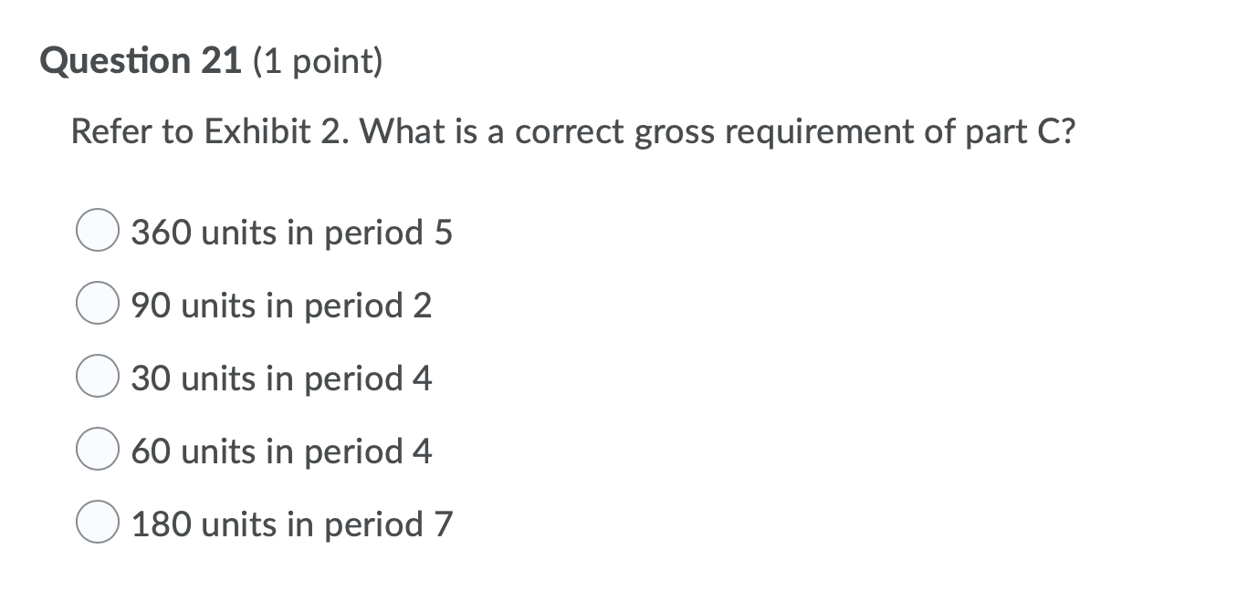 Exhibit 2 Each unit of material A is composed of