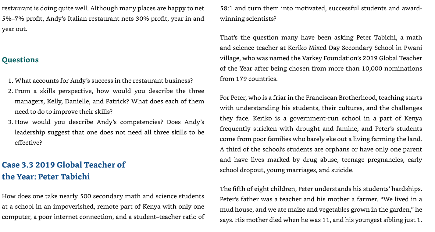 restaurant is doing quite well. Although many