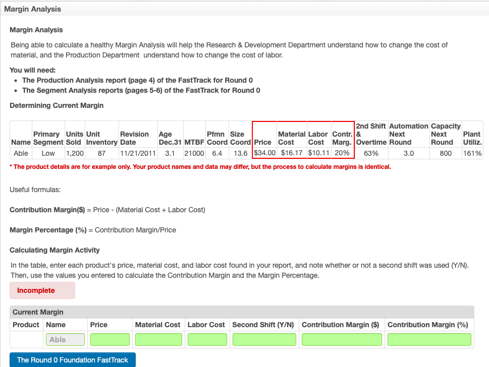 Margin Analysis Margin Analysis Being able to