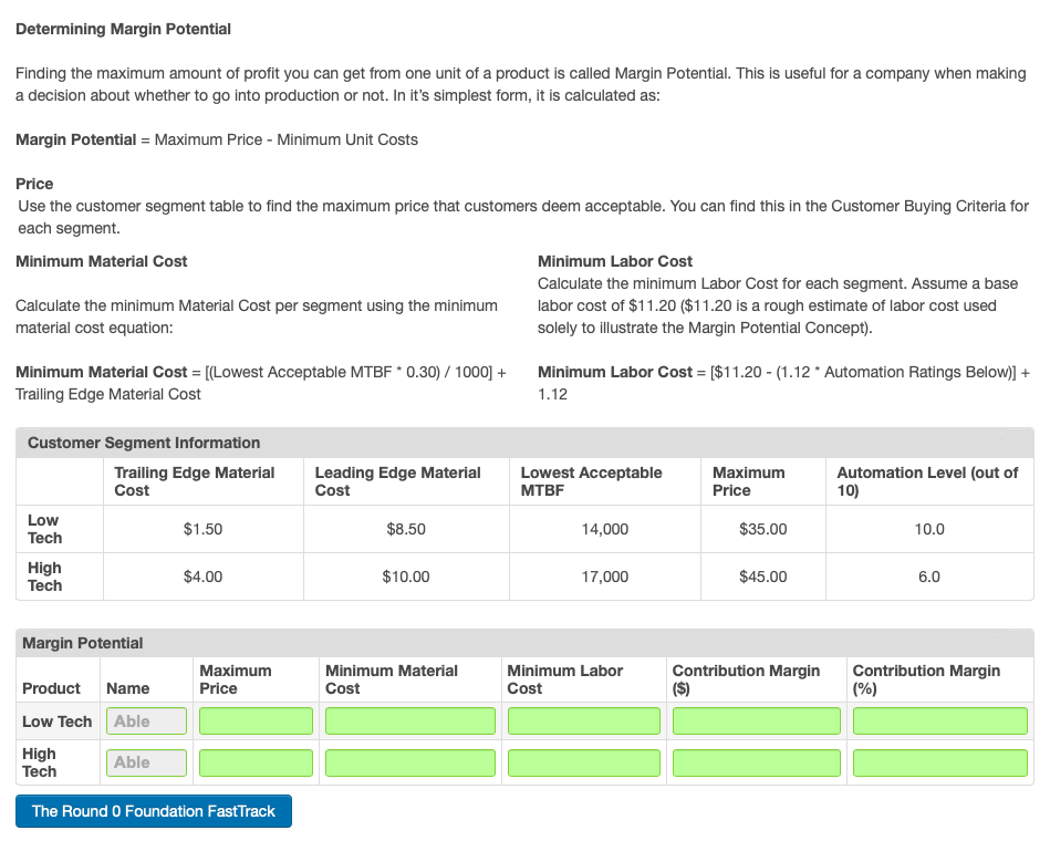 Margin Analysis Margin Analysis Being able to